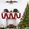 3 Pieces 59 Feet Christmas Foil Tinsel Garland, Metallic Tinsel Twist Garland Shiny Hanging Decorations for Holiday Tree, Party Supplies for Christmas (Red)
